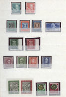 1946/1960, Postfrische Sammlung Bizone/Bund Mit Etlichen Besseren Ausgaben Wie MiNr. 111/22, 139/47, 156/59, 167/96... - Autres & Non Classés