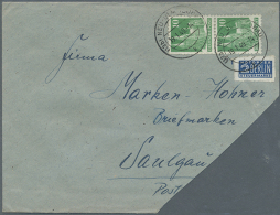 1948/1949, Lot Von Fünf Briefen (teils Beanstandungen), Dabei Vier Postmeisterzähnungen (Hamburg, Lorch,... - Autres & Non Classés