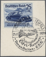 1850/1955 (ca.), Partie Auf Verkaufskärtchen, Ab Altdeutschland, Dt.Reich Mit Acht Postfrischen Werten MiNr.... - Autres & Non Classés