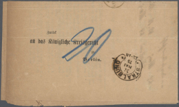 1797/1917, Sehr Interessanter Briefposten Ab Preussen Mit Guten Frankaturen, Stempeln, Auch Hufeisen Bis Erster... - Autres & Non Classés