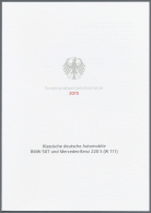 2002/2015. Riesige Sammlung Von Einigen Hundert MINISTER-KLAPPKARTEN Mit Den Deutschen Sonderpostwertzeichen Aus... - Autres & Non Classés