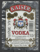 Hungary, Kaiser Vodka 0.2 L. - Alcohols & Spirits