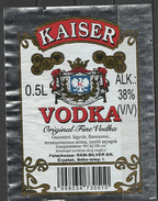 Hungary, Kaiser Vodka 0.5 L. - Alcoholen & Sterke Drank