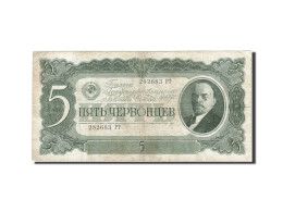 Billet, Russie, 5 Chervontsev, 1937, 1937, KM:204a, TB - Russie