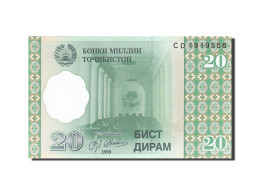 Billet, Tajikistan, 20 Diram, 1999, 1999, KM:12a, NEUF - Tajikistan