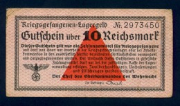 Banconota Germania 10 Reichsmark , Prigionieri Di Guerra - Da Identificre