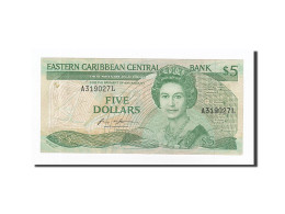Billet, Etats Des Caraibes Orientales, 5 Dollars, Undated (1988-93), KM:22a1 - East Carribeans