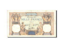 Billet, France, 1000 Francs, 1 000 F 1927-1940 ''Cérès Et Mercure'', 1938 - 1 000 F 1927-1940 ''Cérès Et Mercure''