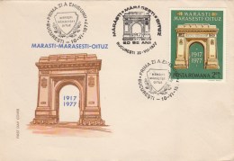 BV6789 ANNIVERSARY MARASESTI-OITUZ COVERS FDC 1977 ROMANIA. - FDC