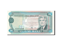 Billet, Turkmanistan, 20 Manat, 1995, Undated, KM:4b, NEUF - Turkmenistán