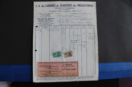 Fac-135 / Champlon ( Luxembourg ) S. A. Des Carrières De Quartzites Des Vieilles-Forges - Sièges Vieilles-Forges /1951 - Straßenhandel Und Kleingewerbe