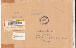 REGISTERED PREPAID COVER SENT IN GERMANY, 2004, TURKEY - Lettres & Documents