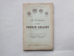AN INTRODUCTION TO THE PARKER GALLERY: Livret Années 50 Présentation Histoire De Cette Galerie - Cultural
