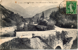 73. Le Chatelard. Pont D'escorchevel Et Dent Du Pécloz. Coin Haut Gauche Abimé. Etat Moyen - Le Chatelard