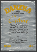 Denmark, Danzka, Citrus Flavoured Vodka. - Alcools & Spiritueux