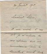 VP7989 - MILITARIA - Guerre 14 /18 - Lettre De Mr A. MESSAGER Au 1er Rgt D'Infanterie SP 213 Pour CONGIS - Récit - Documenten