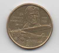 Australie : 1 Dollar 1997 : Commémorative Sir Charles Kingsford Smith : Avion QEII - Dollar