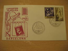 PUPPETS Puppet Marionnette Marioneta Theater Theatre BARCELONA 1967 Cancel Cover SPAIN - Marionnettes