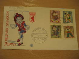 PUPPETS Yvert 335/8 Puppet Marionnette Marioneta Theater Theatre BERLIN 1970 FDC Cancel Cover BERLIN GERMANY - Marionnetten