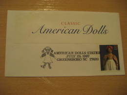 DOLL DOLLS Poupee Poupees Muñeca Muñecas Toy Toys GREENSBORO 1997 Cancel Cover USA - Poupées