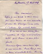 VP7990 - MILITARIA - Guerre 14 /18 - Lettre De Mr MILLERET Au 49 ème Rgt D'Infanterie  SP 6 Pour CONGIS - Récit - Documenten