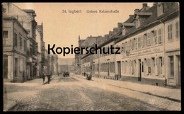 ALTE POSTKARTE ST. INGBERT UNTERE KAISERSTRASSE Restaurant Zur Glocke Hans Weirich Cpa AK Ansichtskarte Postcard - Saarpfalz-Kreis