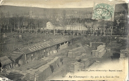 CPA Ay Pris De La Gare De L'Est - Ay En Champagne