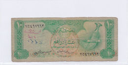 UNITED ARAB EMIRATES UAE 10 DIRHAMS ND 1982 P-8a POOR "free Shipping Via Regular Air Mail (buyer Risk)" - Emirats Arabes Unis