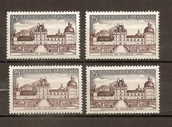 VARIETE SERIE  N 1128 **  COULEURS PASSANT DE  BRUN FONCE A  BRUN ROUGE CLAIR - TRES VISIBLE AU SCANN - Unused Stamps