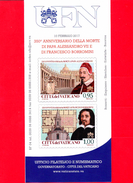 Nuovo - VATICANO - 2017 - Bollettino Ufficiale - 300 Anni Di Papa Alessandro VII E F. Borromini - BF 4 - Cartas & Documentos