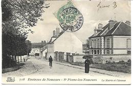 SAINT PIERRE LES NEMOURS - La Mairie Et L'Avenue - Saint Pierre Les Nemours