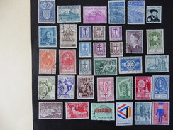 Belgique : 35 Timbres Oblitérés - Sammlungen