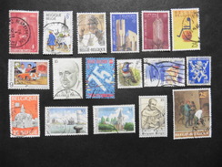 Belgique : 17 Timbres Oblitérés - Colecciones