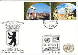 Austria UN Vienna Show Card Berlin 22-24/11-2002 - Lettres & Documents