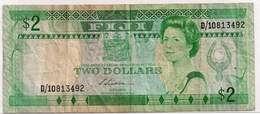 FIJI 2 DOLLARS ND 1988 F-VF P-87a "free Shipping Via Regular Air Mail. (buyer Risk)" - Figi