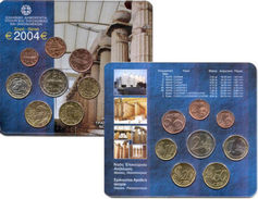 Greece Official BU Euro Set 2004 Rare Set - Griekenland