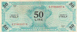 Banconota 50 Lire  Occupazione Militare Alleata 1943 - Occupation Alliés Seconde Guerre Mondiale