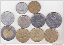 Italy - 10 Coins Set - Collections