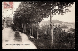 CPA ANCIENNE- FRANCE- HARDRICOURT (78)- RUE CHANTERELLE EN ÉTÉ ET VUE DE MEULAN- ANIMATION- - Hardricourt