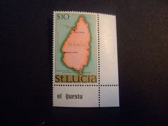 ST LUCIA.   10 DOLLAR   MNH*   (E35-NVT) - Ste Lucie (...-1978)