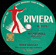 78 T.- 25 Cm - état B -  EDDIE BARCLAY - WILHELMINA - C'EST SI BON - 78 T - Discos Para Fonógrafos