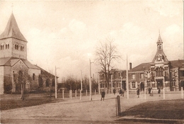 CPA Bazancourt L'Eglise Et La Mairie - Bazancourt