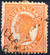 Stamp QUEENSLAND Queen Victoria Used Lot#20 - Used Stamps