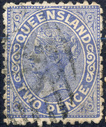 Stamp QUEENSLAND Queen Victoria 2p Used Lot#31 - Usati