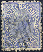 Stamp QUEENSLAND Queen Victoria 2p Used Lot#31 - Gebraucht