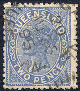 Stamp QUEENSLAND Queen Victoria 2p Used Lot#34 - Oblitérés