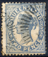 Stamp QUEENSLAND Queen Victoria 2p Used Lot#37 - Gebraucht