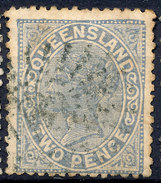 Stamp QUEENSLAND Queen Victoria 2p Used Lot#39 - Gebraucht