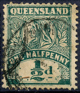 Stamp QUEENSLAND Queen Victoria 1/2p Used Lot#56 - Gebraucht