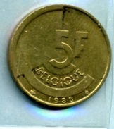 1986  5 FRANCS BELGIQUE - 5 Francs
